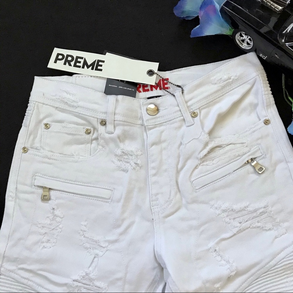 Preme NWT Distressed Shorts for Men Size W30 - Picture 3 of 10